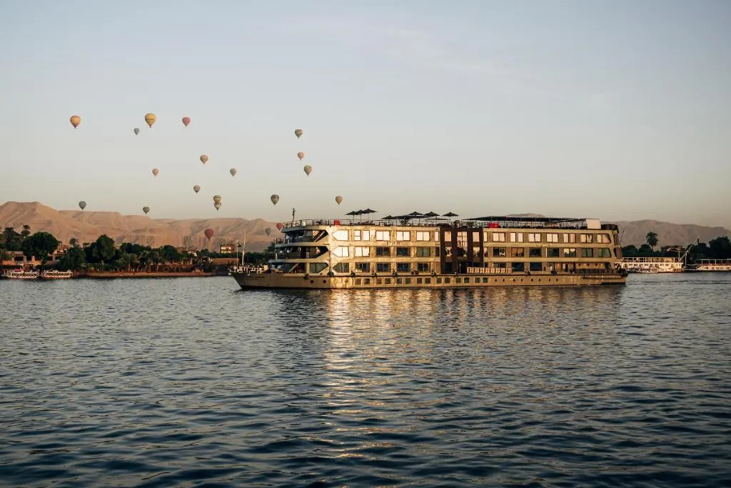 Exterior view of the Historia The Boutique Nile Cruise Nile cruise ship